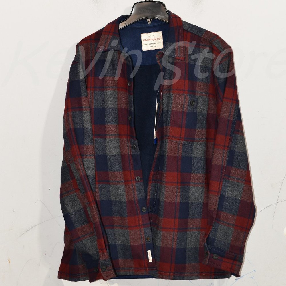 Weatherproof‎ Vintage Men’s Fleece Shirt Jacket